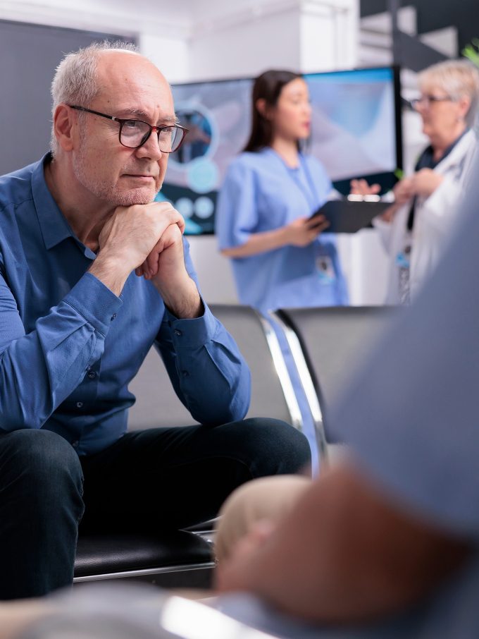 wachtkamer met patient